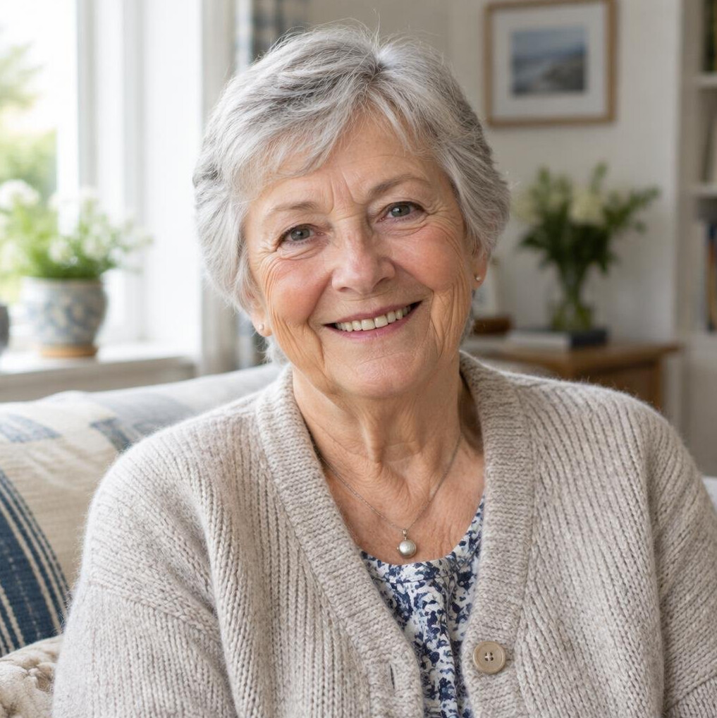 Portrait of a smiling elderly woman